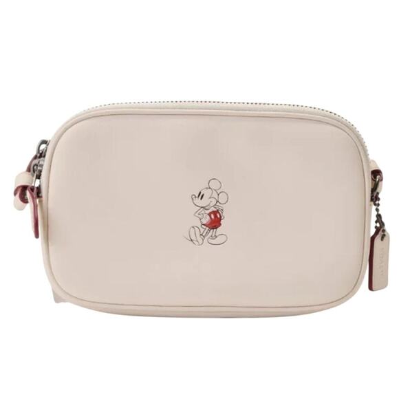 Coach X Disney Mickey Mouse Chalk White Mini Crossbody Bag Limited Edition EUC - Picture 12 of 14